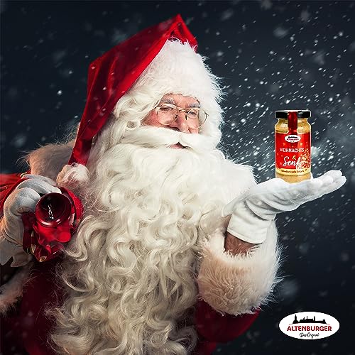 Altenburger Original Weihnachtssenf, 200ml im Glas, Senf mit himmlisch süßer Schärfe, glutenfrei und vegan