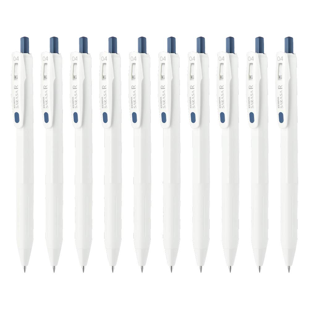 ZEBRA B-JJS29-R1-VBGR Gel Ballpoint Pen Sarasa R 0.4mm Blue Gray 10pcs