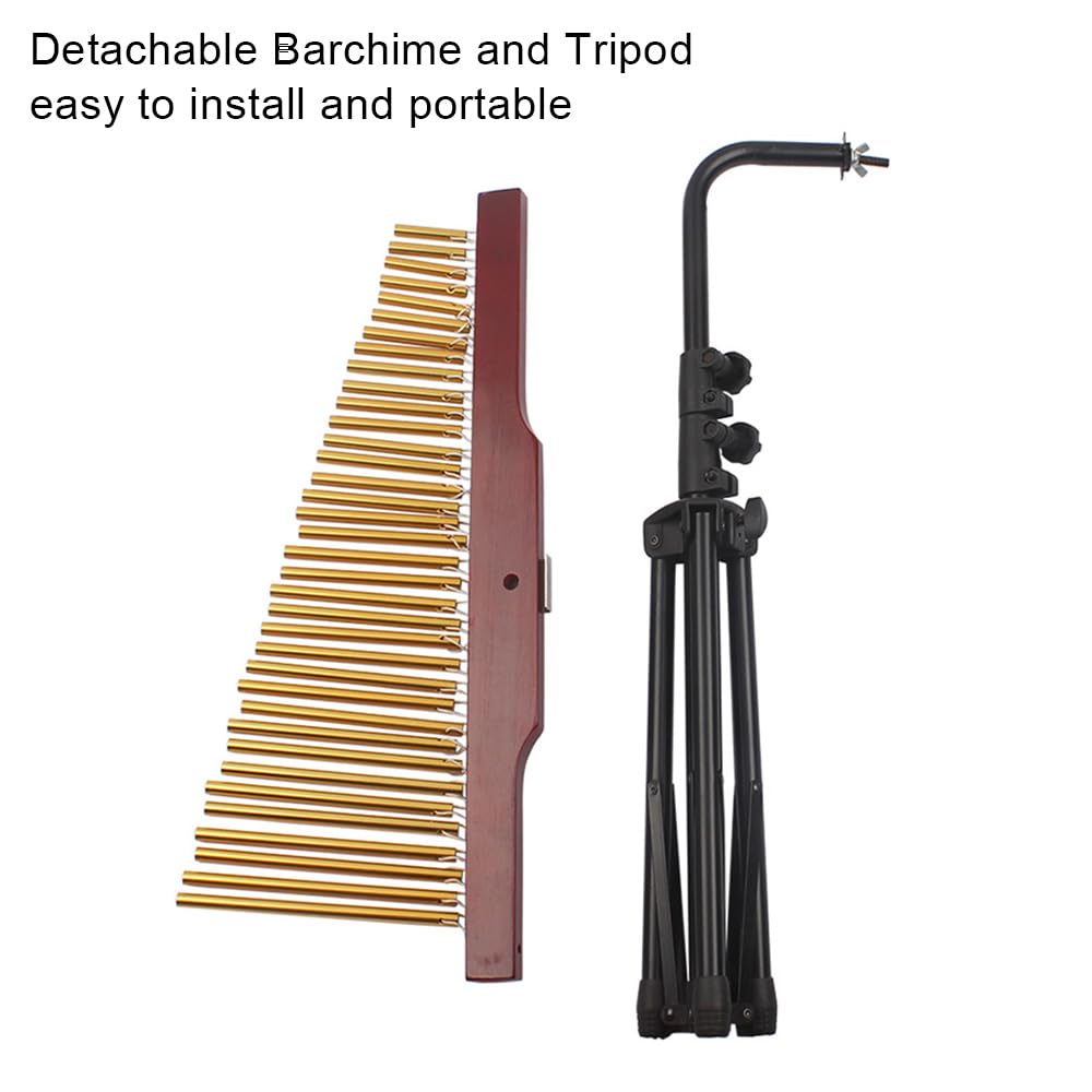 Aramox 36 Bar Windchime Staccabile Barchima e Treppiede Strumento di Percussione Musicale