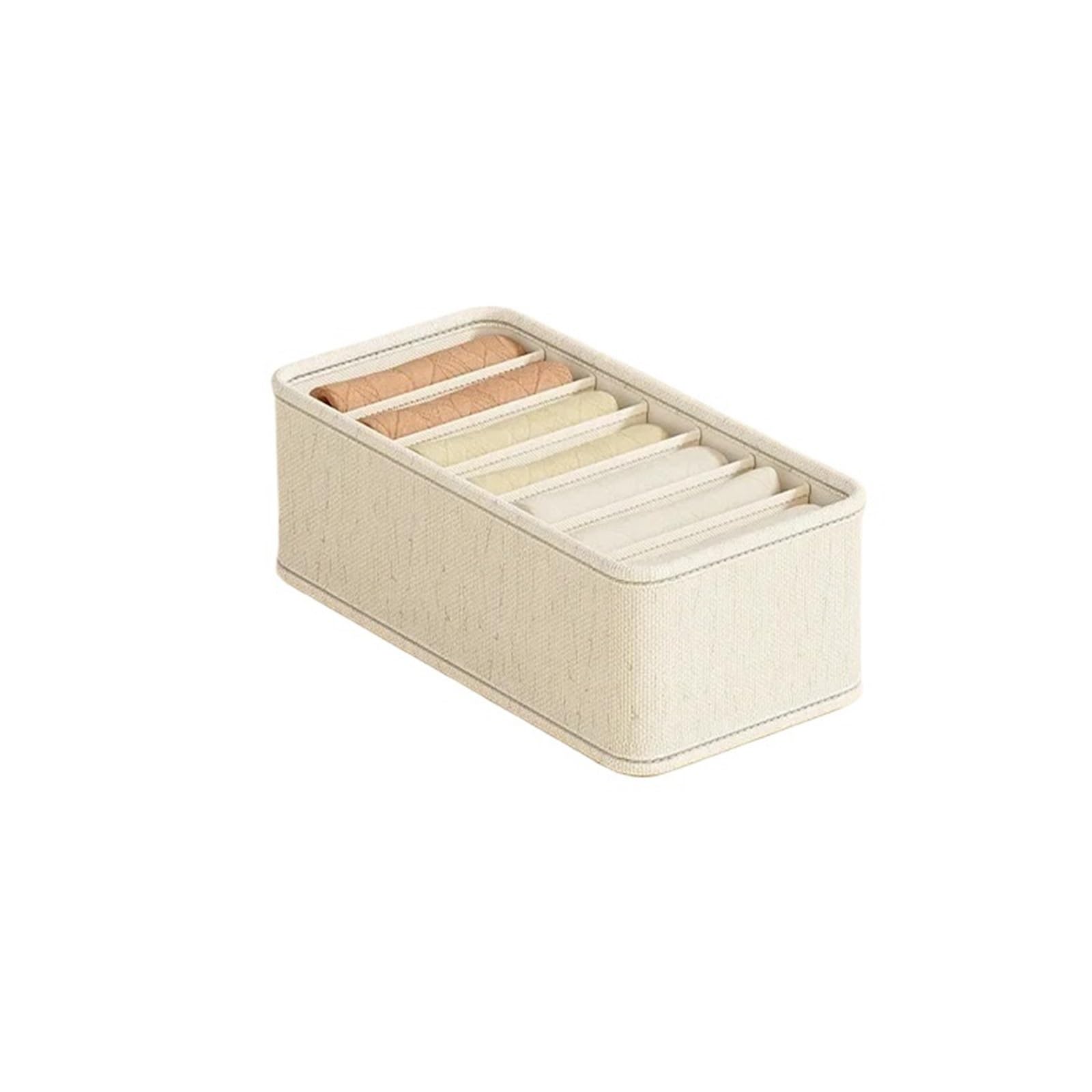 Pudełko do przechowywania bielizny, Składany organizer do szuflady(Small 7cells,2PCS)