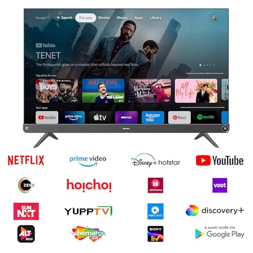 Image of Hisense 126 cm (50 inches) Tornado 2.0 Series 4K Ultra HD Smart LED Google TV 50A7H (Metal Gray)