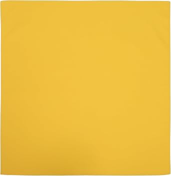 The Peacock Crew Solid Color Bandanas 22x22 Inch 100% Cotton Plain Handkerchiefs 1-Pack or 4-Pack Bulk Sets