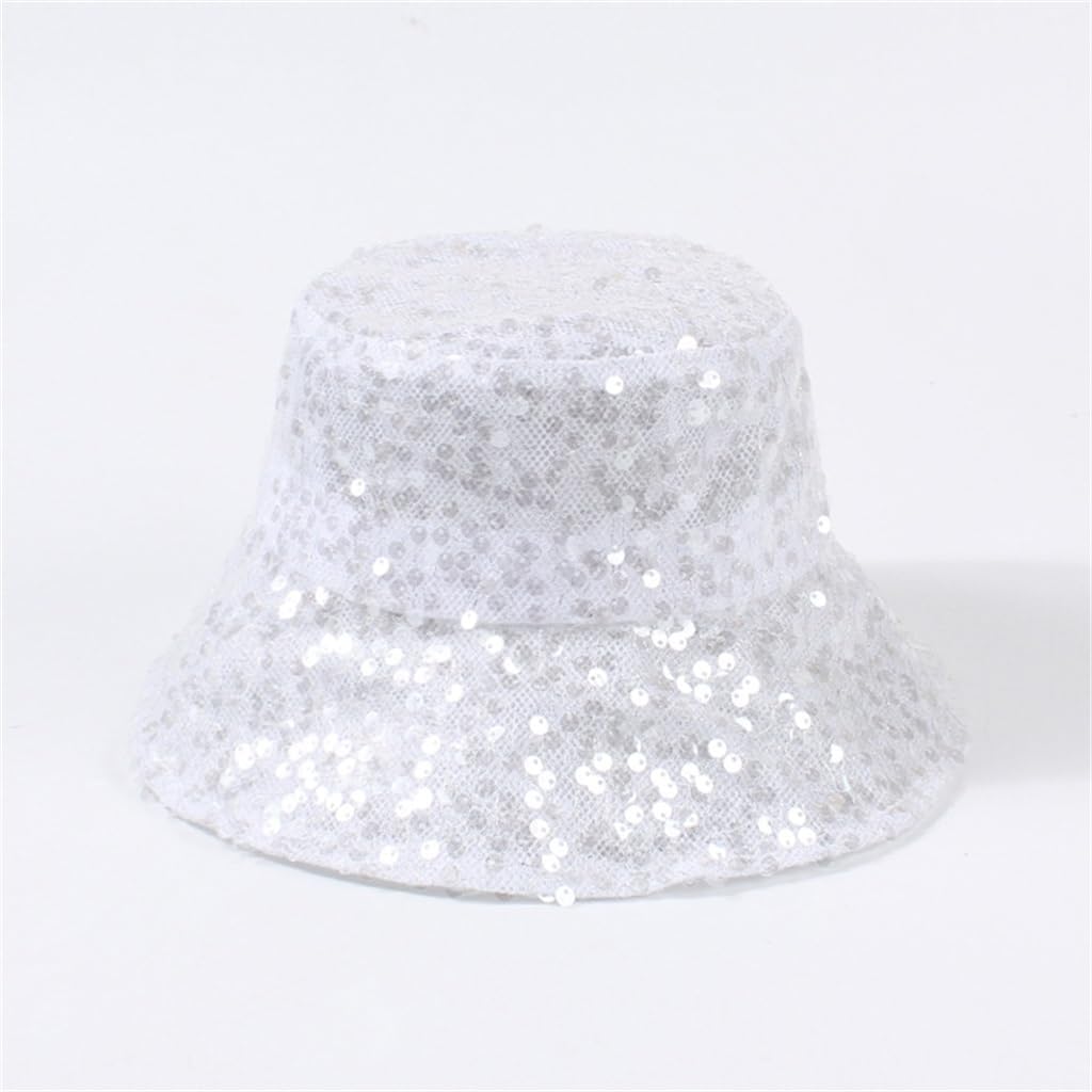 Hat Female Korean Version of All Colorful Sequin Fisherman Street Shade Basin