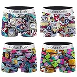 [Aibso] ボクサーパンツ メンズ 下着 4枚セット 前閉じ 通気 吸水速乾 抗菌防臭 ボクサーブリーフ ローライズ 冷感パンツ 男性用下着 (B1-M)