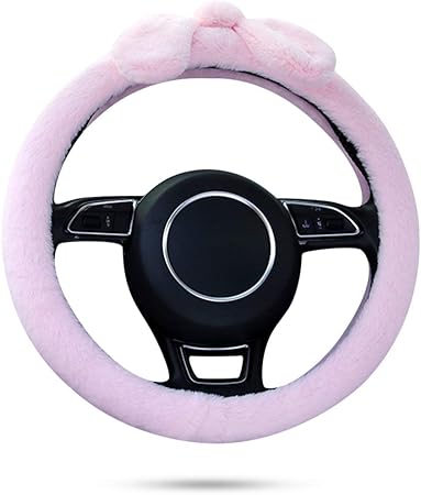Amazon Ergocar 車ハンドルカバー かわいい 漫画 ハンドルカバー 滑り止め 四季通用 38cm Flannel ステアリングホイールカバー ピンクの弓 ハンドルカバー 車 バイク Amazon Ergocar 車ハンドルカバー かわいい 漫画 ハンドルカバー 滑り止め 四季通用 38cm Flannel ステアリングホイールカバー ピンクの弓 ハンドルカバー 車 バイク
