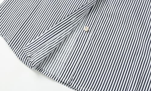 Image of LittleSpring 2-Piece Kids V-Neck Sweater and Long Sleeve Button Down Striped Shirt Set