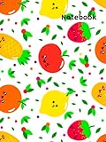  Notebook: Journal with Fruits Decoration leather ( hard cover ) 2022 Notebook for you .