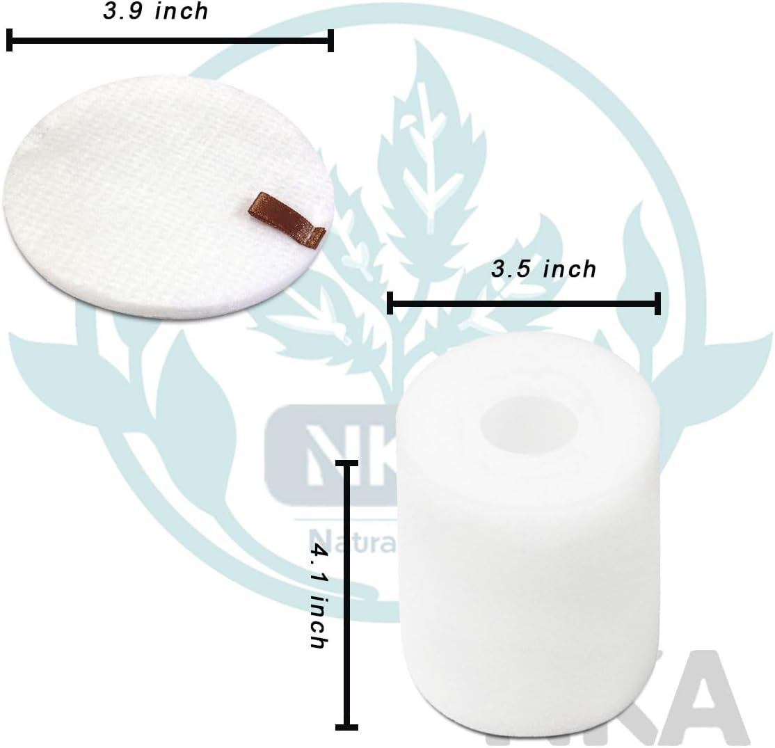 Replacement Foam & Felt Filter Set for Shark NV500, NV501, NV502, NV503, NV550, UV560 – Compatible with Part #XFF500 (2-Pack Foam & Felt Filters + Brush)