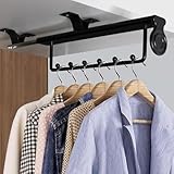 Construction robuste : fabriquée à partir d'alliage d'aluminium et d'acier laminé à froid, cette tringle de placard supporte les vêtements lourds sans se plier ou se casser pour une fiabilité durable dans un usage quotidien