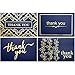 100 Bulk Thank You Cards with Envelopes by Layneria - Gold Foil and Navy Blue Card - 4x6 Inch Blank Notes and White Envelope Perfect for Wedding Business Funeral Graduation Bridal Gift and Baby Shower
