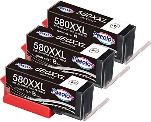 Paeolos 580 Black Ink Cartridges for Canon PGI-580 PGBK for Canon Pixma TS705 TS6350 TS6250 TS8350 TR8550 TR7550 TS9150 TS8150 TS8250 TS6150 TS6151 TS8251 TS9550 TS8151 TS8152 TS9150