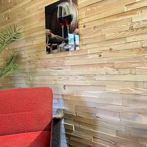 Bavawood 9000 Holz 3D-Wandpaneele 50 Riemchen