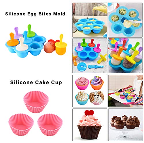 for Instant Pot Accessories Set, Pressure Cooker Accessories Set Compatible with Instant Pot 6 8 10 QT, Steam Cooker Accessories Include 8'' Steamer Basket, Egg Rack, Egg Bites Mold - 11PCS - Thumbnail 6