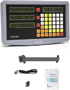 Linear Encoder, SDS3MS 3 Axis Digital Readout DRO Kit and 3pieces KA300 High Precision Ruler Linear Scale Optical Encoder, Lathe Mill Digital Readout Encoder3 axis DRO