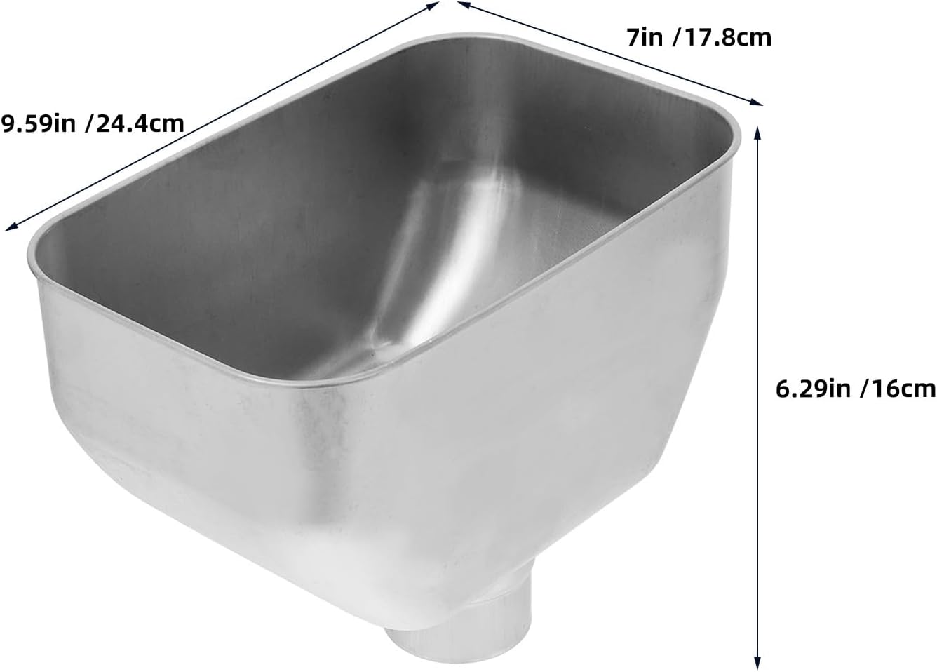 Stainless Steel Roof Rainwater Downspout Diverter: Gutter Extension Adapter for Enhanced Outdoor Drainage & Water Conservation Usage 89mm Diameter