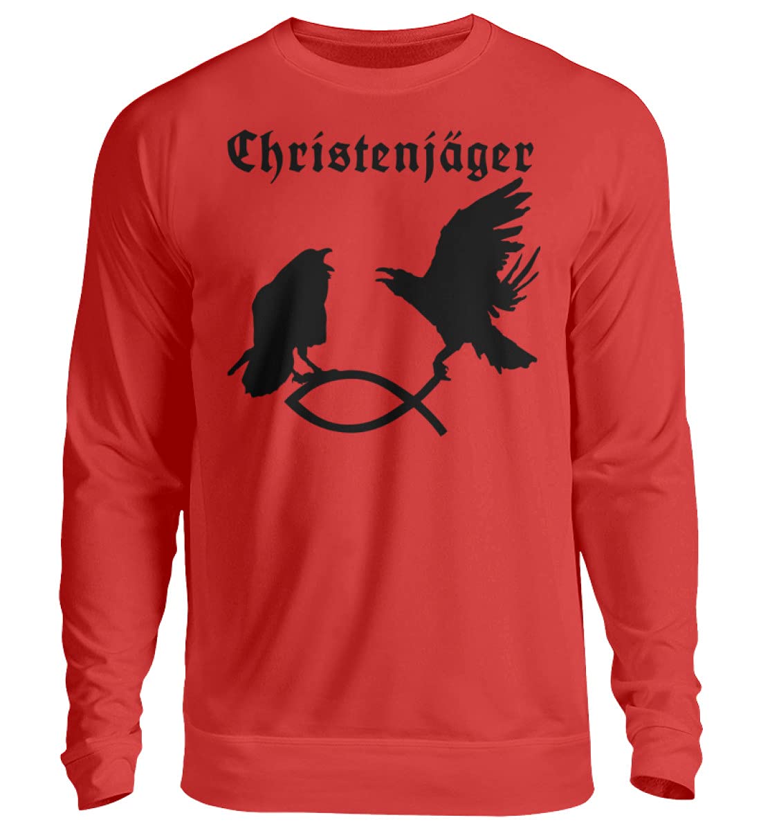 Pull de Noël rouge Hugin et Munin Odin's Raben idée cadeau originale - 3