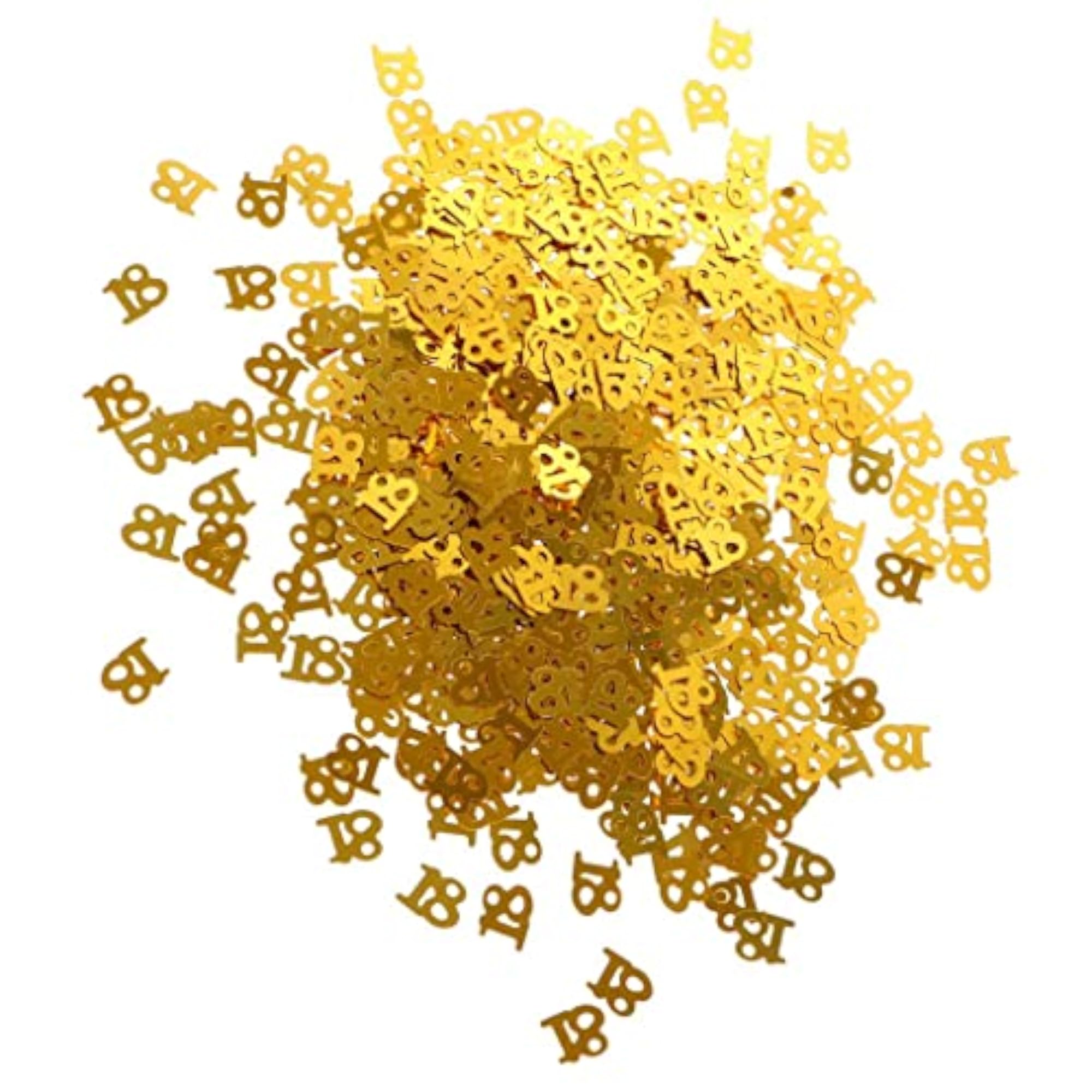 Table Confetti Age Birthday Party Wedding Anniversary Decor, Gold 18