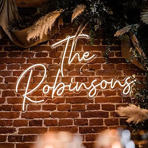 MOLCOVEX Custom LED Neon Signs for Wall Decor Personalized Name Lights for Wedding Bedroom Home Decor Game Room Bar Salon Birthday Party Business Large Logo (2 Lines Optional 18" to 60") Cover