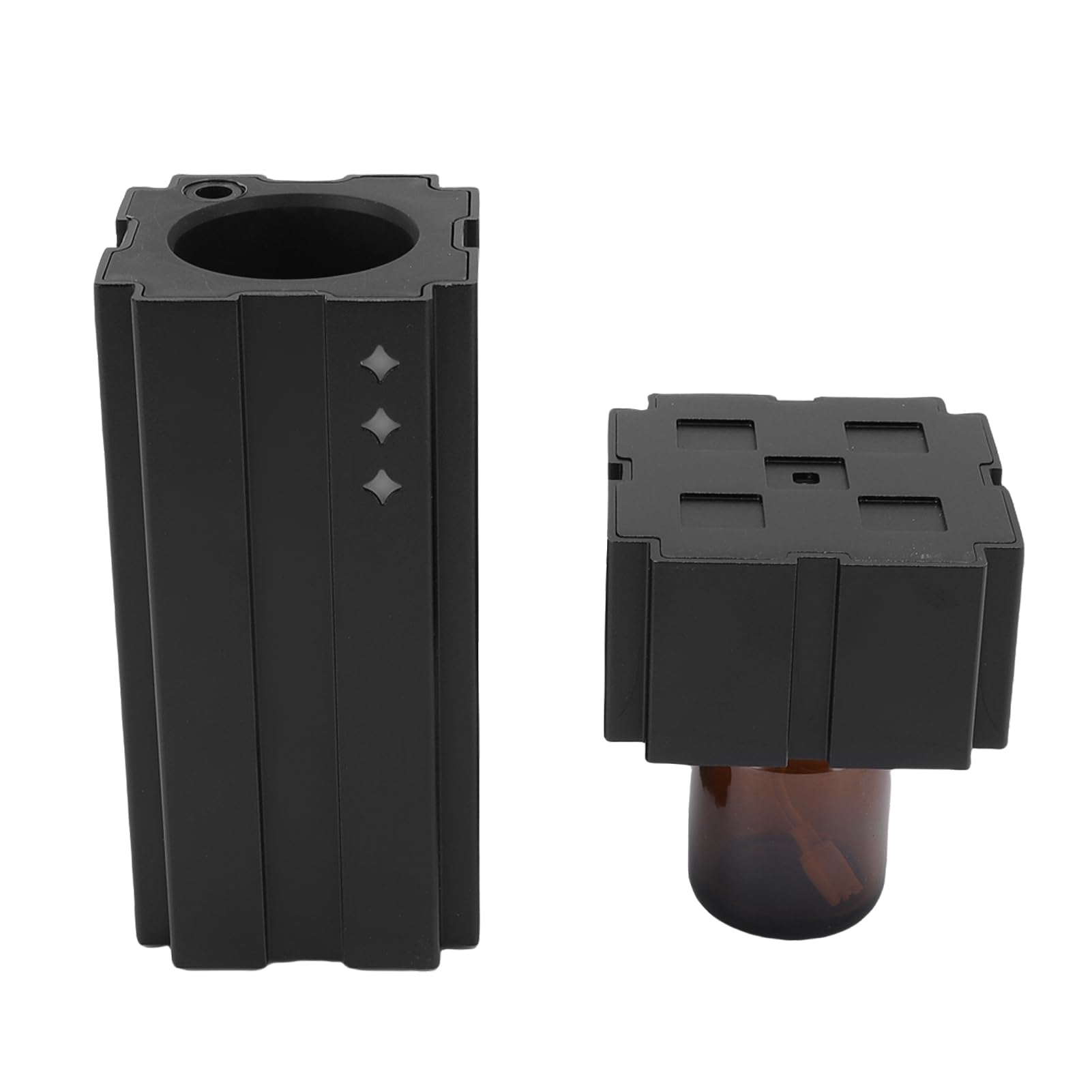 Difusor de Aceite Esencial de Niebla Fría, Diseño Anti Fugas de Fugas Ampliamente Aplicable de bajo Ruido de 20 Ml de Difusor sin Agua para el Escritorio de Automóviles en Casa (BLACK)