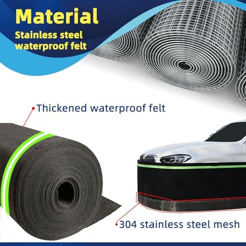 Insulated for Travel Trailers - 95cm Tall High-Density Fiberboard, Easy Install, 20m/65ft Weatherproof Mobile Home Protection, Durable & Energy-Efficient
