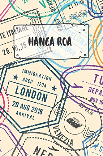 Hanga Roa: Ruled Travel Diary Notebook or Journey Journal - Lined Trip Pocketbook for Men and Women with Lines