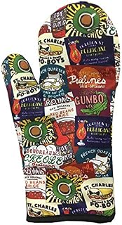 Artisan Owl New Orleans Iconic Food Logos Design Oven Mitt