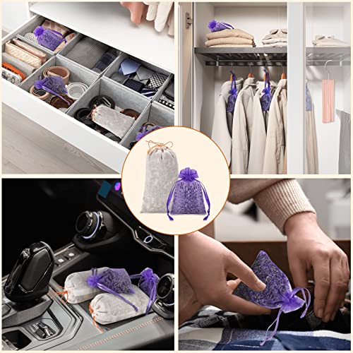Homode Lavender Sachets And Cedar Bags, Home Fragrance Sachet For Drawers And Closets Fresh Scents, 24 Pack Lavendar Flowers And Cedar Chips, Gift Bags #TOP2