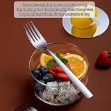 Kyraton Widelce obiadowe zestaw 12 sztuk 18,3 cm, widelce stołowe ze stali nierdzewnej zestaw sztućców do domu, restauracji, hotelu, można myć w zmywarce