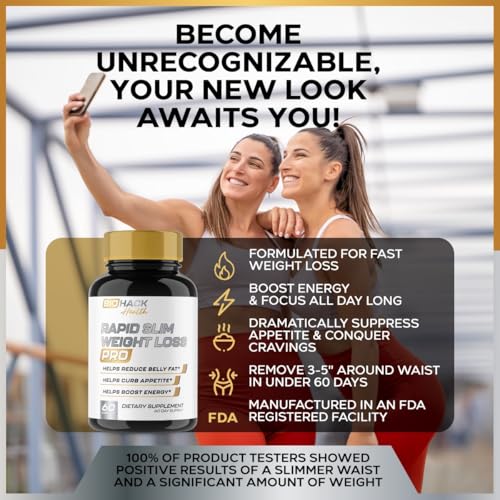 Epn Supplements Biohack Health | #1 New Weight Loss Pills For Women & Men | Appetite Suppressant, Belly Fat Burner Supplement, Metabolism Booster, Carb Blocker thumb #2