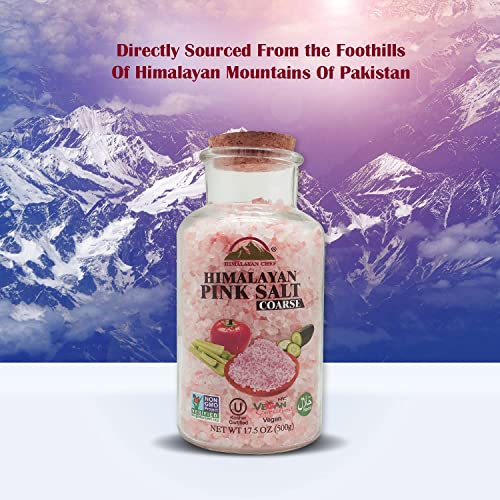 Himalayan Chef Pink Himalayan Salt Coarse Grain for Refill Grinders - 1 Pound