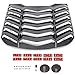 KUAFU Rear Window Louvers Vent Compatible with 2015-2023 Ford Mustang Windshield Scoop Sun Shade Cover Vent GT Lambo Style ABS - Carbon Fiber Color