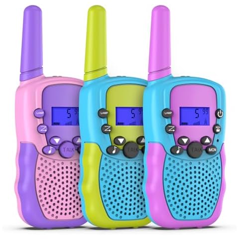 Selieve Outdoor Toys for Kids Ages 4-8, Walkie Talkies for Children Long Distance 22 Channels 2 Way Radio Interactive Toys Birthday Gifts for 3-12 for Girls and Boys Cover