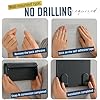 Wall Mounted Knife & Cutting Board Holder Self-Adhesive Pot Lid and Utensil Organizer with 4 Slots for Knives, Scissors & Kitchen Tools | Space-Saving Under Cabinet Storage Rack