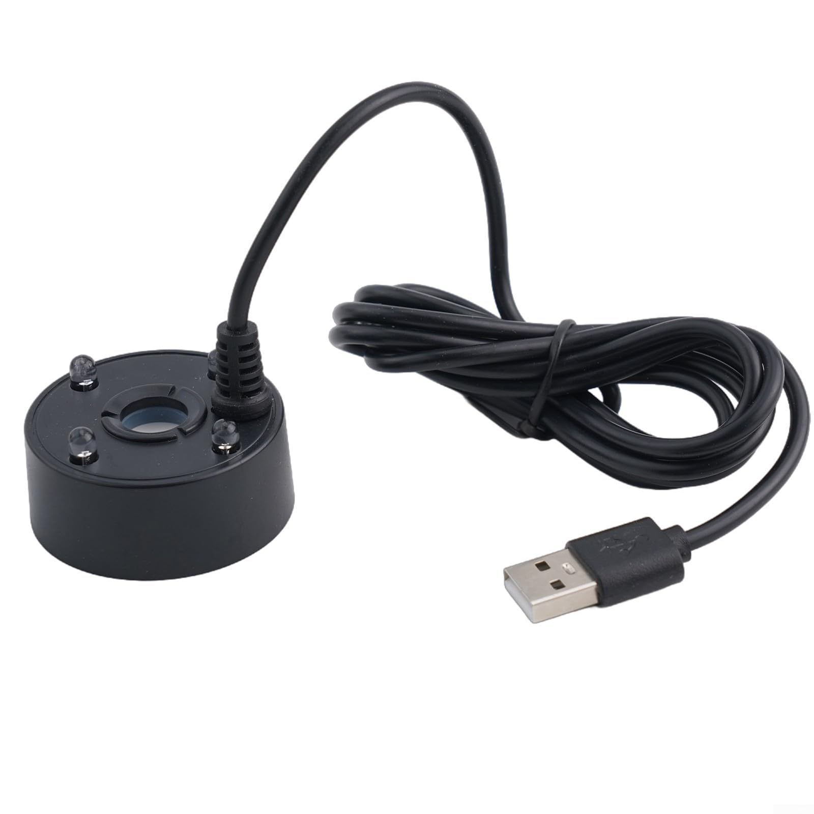 Mist Maker 300ml/H Waterproof Design for Ponds, Fish Tanks, Vases - Compact 47x47x25mm, Enhances Any Setting with Captivating Mist Effects(Black)