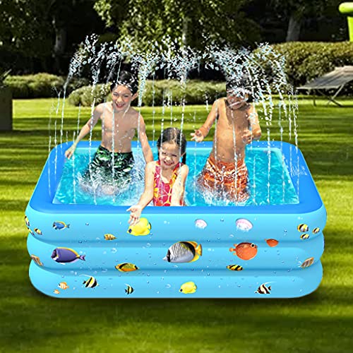 bibididi 94/83 inch kinderbadje tuin watersproeier splas pad opvouwbaar zwembad kinderen party gunst sets outdoor… - Image 6