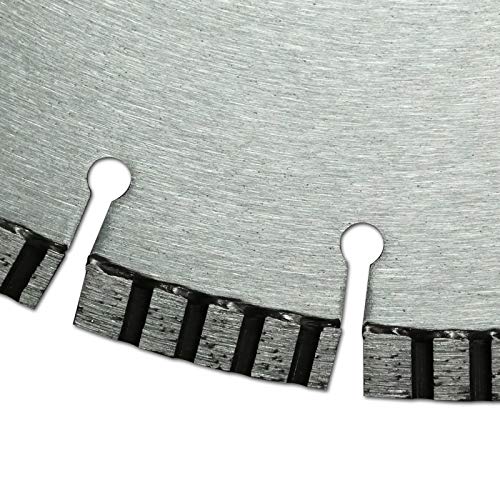 Disco da taglio diamantato professionale TURBO SUPERCUT di EDW | D = 350 mm | perfetto per: calcestruzzo, calcestruzzo vecchio, cemento armato, granito, tegole, pietre da pavimentazione, muratura, materiali armati
