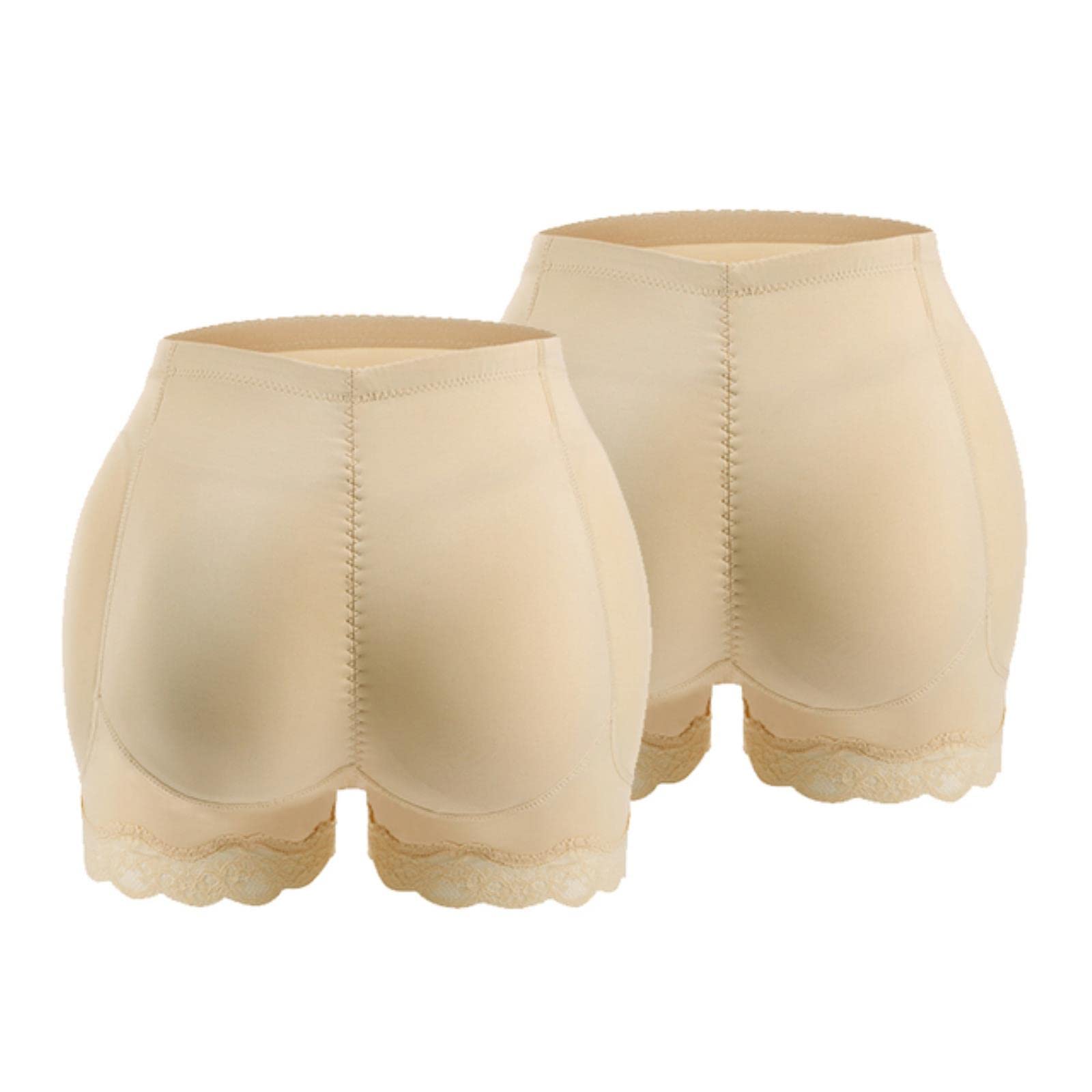 Guaina Modellante Donna Butt Lifter Pants Donne Buttocks Falsi Plump Hips Grandi Taglie Body Shaping Panties-2Pcs Skin,M