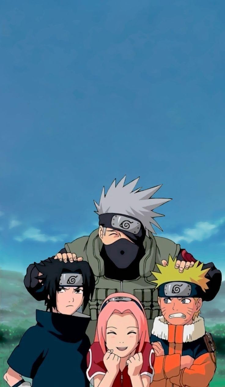 Naruto Team Seven Poster 300 GSM 12x18 Unframed Multicolor PROD - 826