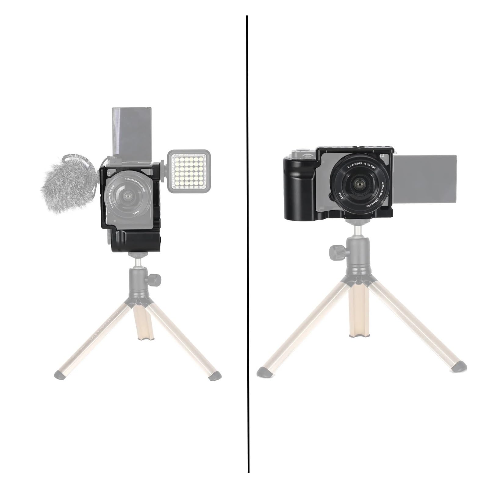 Compatible avec Sony, Cage de caméra en Aluminium ZV-E10