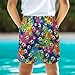 Xpyeesfuen Football Boys Swim Shorts Kids Quick Dry Swim Trunks Boys Bathing Suit 4-11 UPF50+ Sun Protection for Summer Outdoor All-Day Comfort Excellent Apparel Fabric