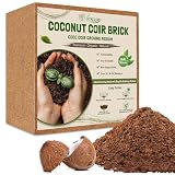 Legigo 10LBS Organic Coco Coir Brick for Plants- 100% Natural Compressed Coconut Coir Brick with Low EC & pH Balance, Coco Coir Fiber Grow Medium Potting Soil for Herbs, Flowers, Plants and Reptile