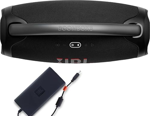 JBL Boombox 3 Waterproof Portable Bluetooth Speaker Bundle with gSport Case and Accessory Pouch (Black)