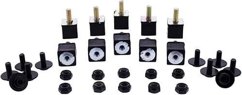 United Pacific 21039B - Juego de tornillos para rejilla negra para Volvo VNL 2003-2017, 10 juegos completos de accesorios de montaje, un paquete (10