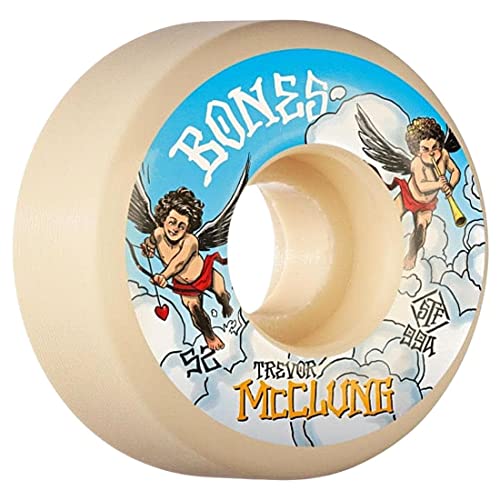 Bones STF Trevor McCherubs Skateboard-Räder 99A V1, 52 mm, Weiß