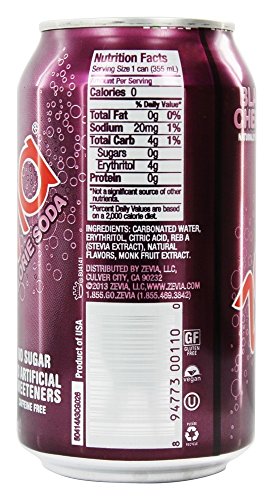 Zevia Natural Black Cherry Diet Soda ( 4X6/12 Oz) #TOP27