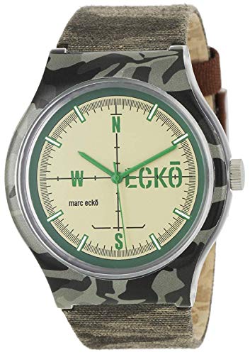 Marc Ecko E06509M1   Reloj de Pulsera para Hombre, Verde/Plata