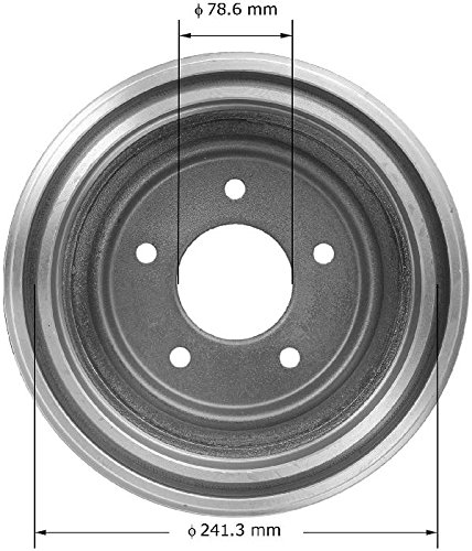 Image of Bendix Premium PDR0484 Rear Brake Drum for Chevrolet Astro 2002-1985, GMC Safari 2002-1985