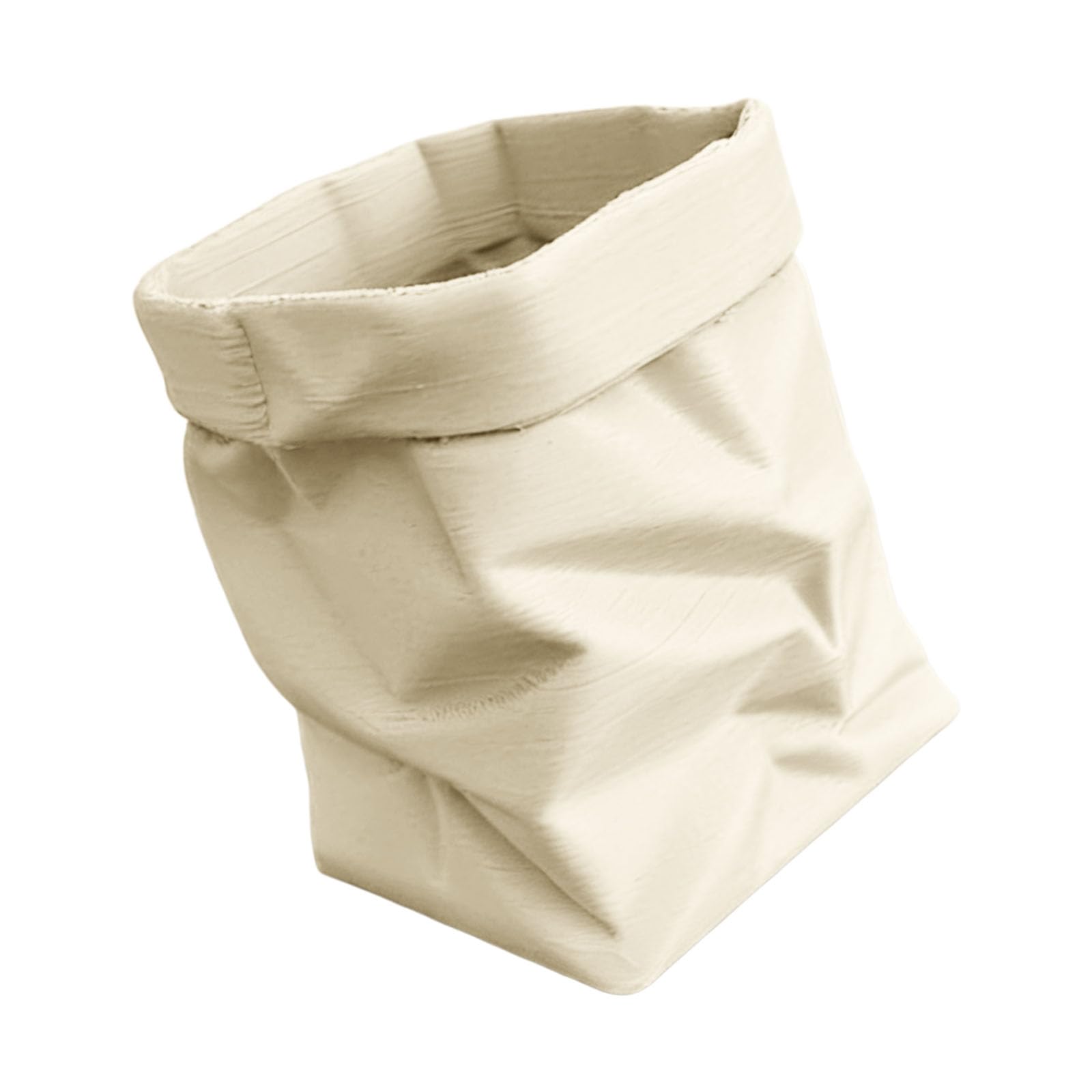 Buxuaaaa Folded Polylactic Acid Stationery Organizers with Fun Wrinkled Texture for Artists and Students Multipurpose Desktop Cart