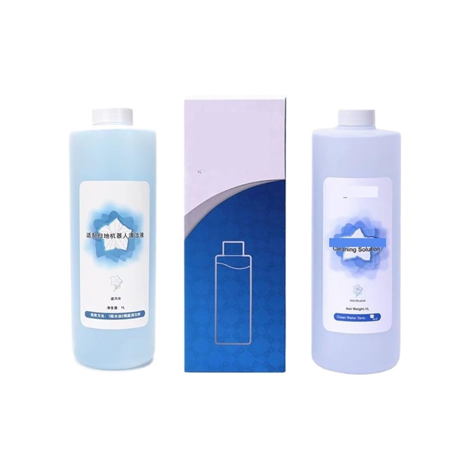 Płyn Do Czyszczenia Podłóg 1L Części Do Odkurzaczy - Kompatybilny Z ECOVACS DEEBOT T30 Pro Omni / T30S COMBO / T30S / X2 COMBO / X1 TURBO / X2 / T20 / T10 OMNI(O 1PCS)