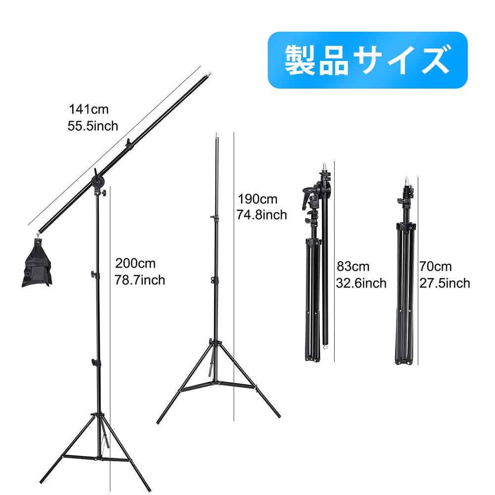 Amazon | RAYZEN 三色LED ソフトボックス3台 照明キット 照明 撮影